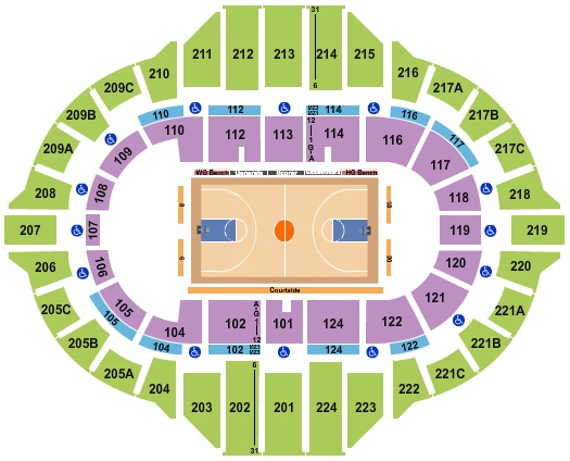 Carver Arena At Peoria Civic Center Harlem Globetrotters Seating Chart