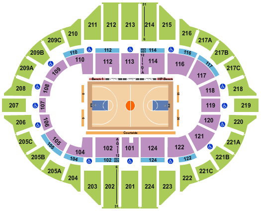 Peoria Civic Center Harlem Globetrotters Seating Chart